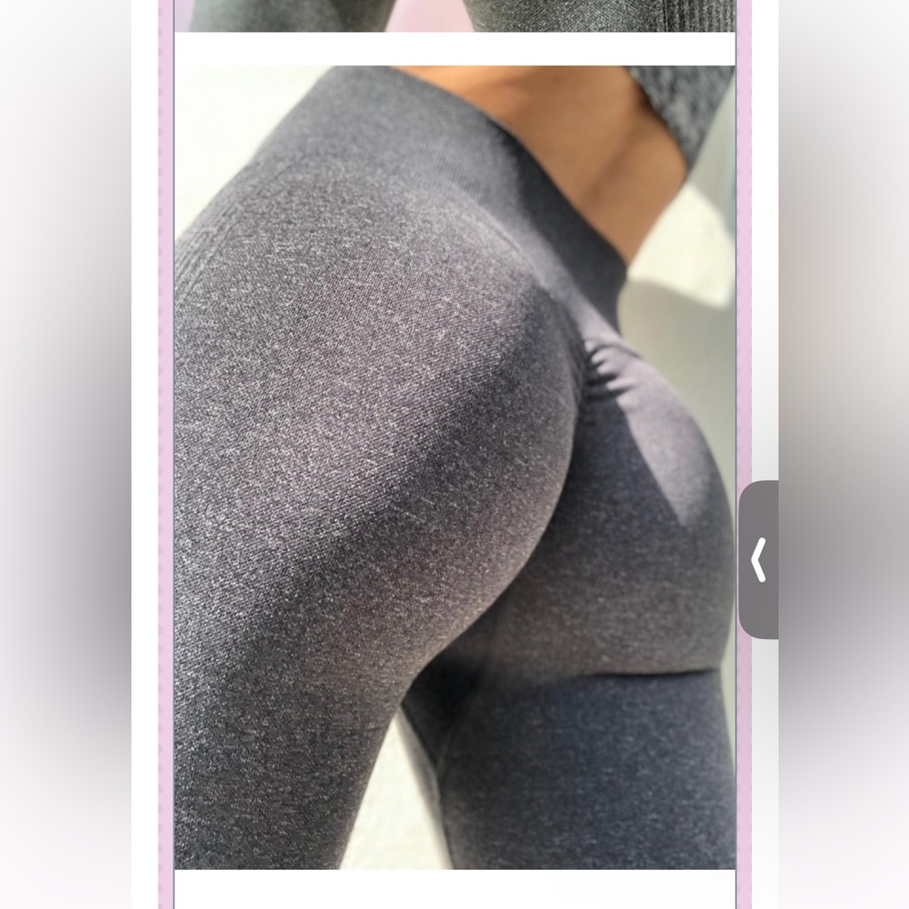 Abs2B Not So Basic Seamless leggings in metal gray color size small like new